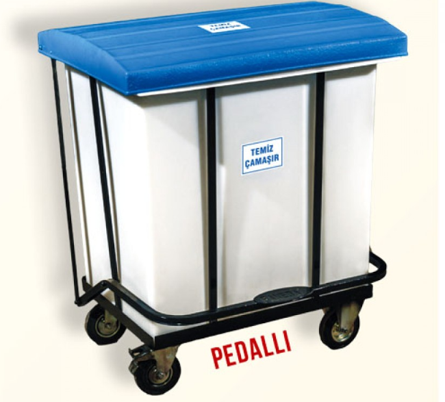 Çamaşır Toplama Arabası Pedallı 250 Lt 280 Lt 350 Lt 430 Lt 500 Lt