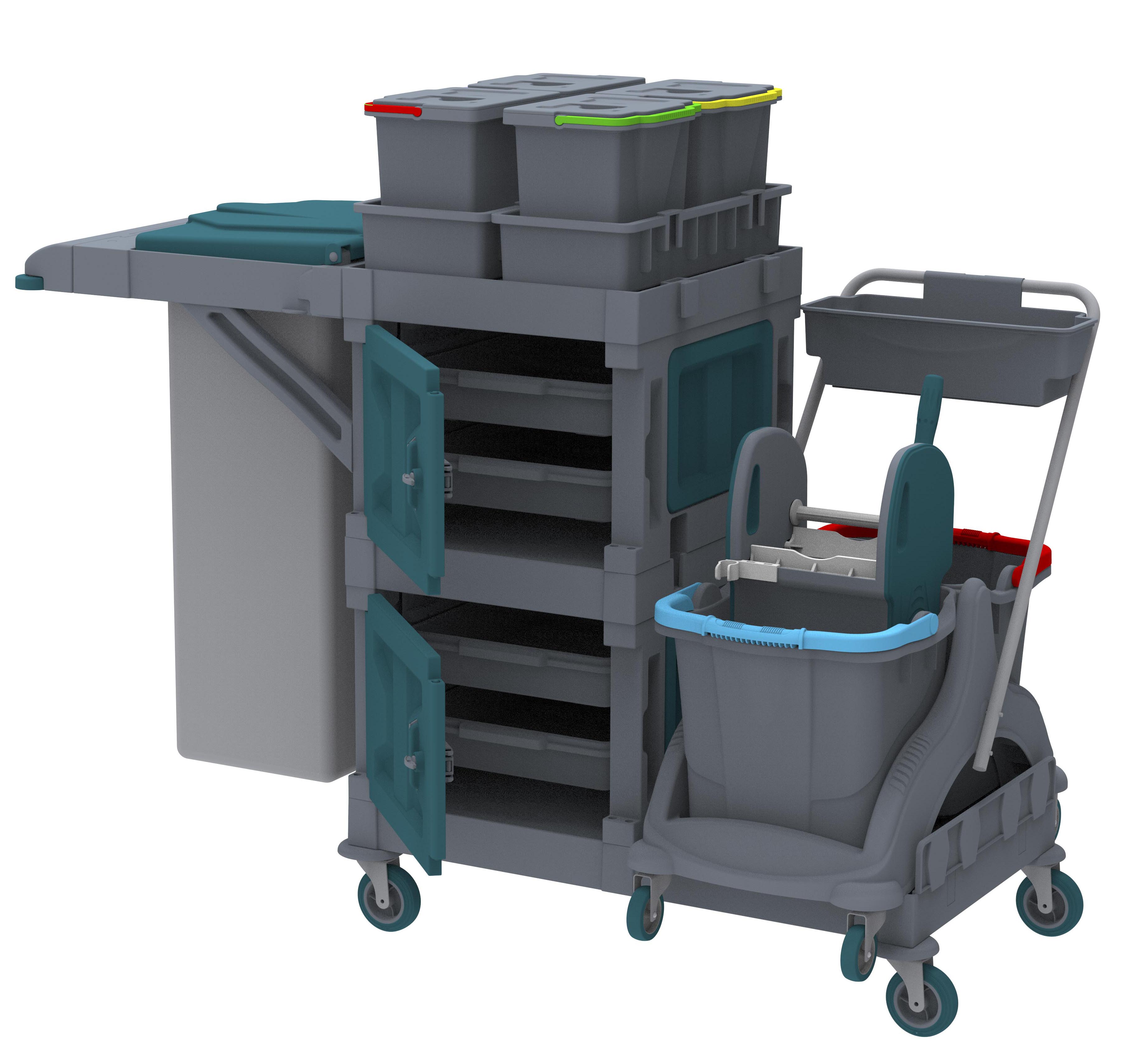 ALFACART TEMİZLİK ARABASI,AC2123