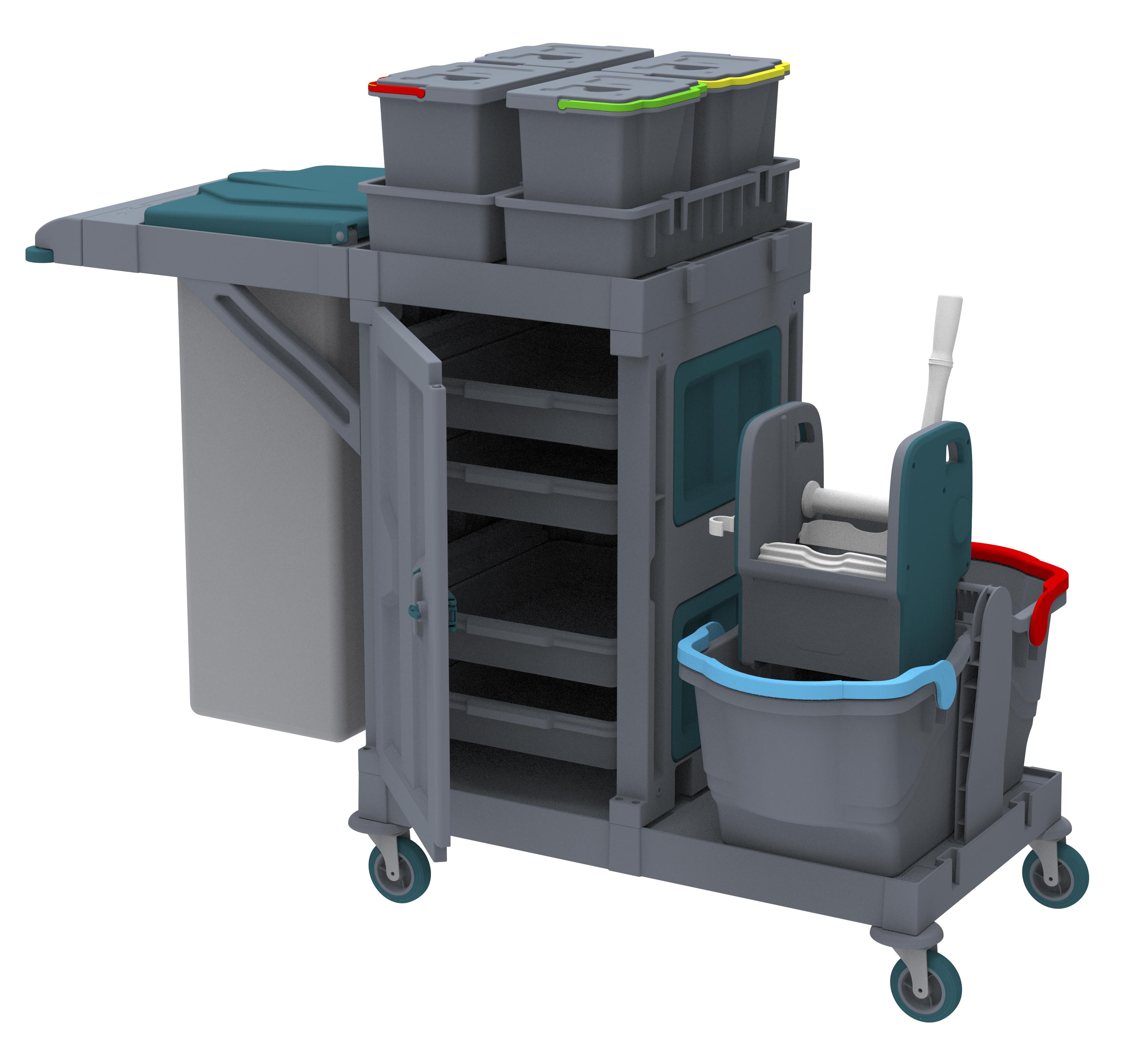 ALFACART TEMİZLİK ARABASI,AC2112